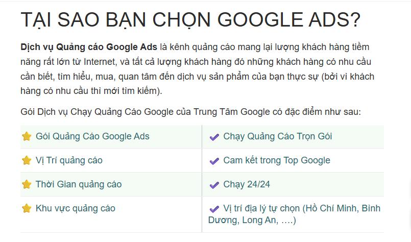 Dịch Vụ Quảng Cáo Google Ads