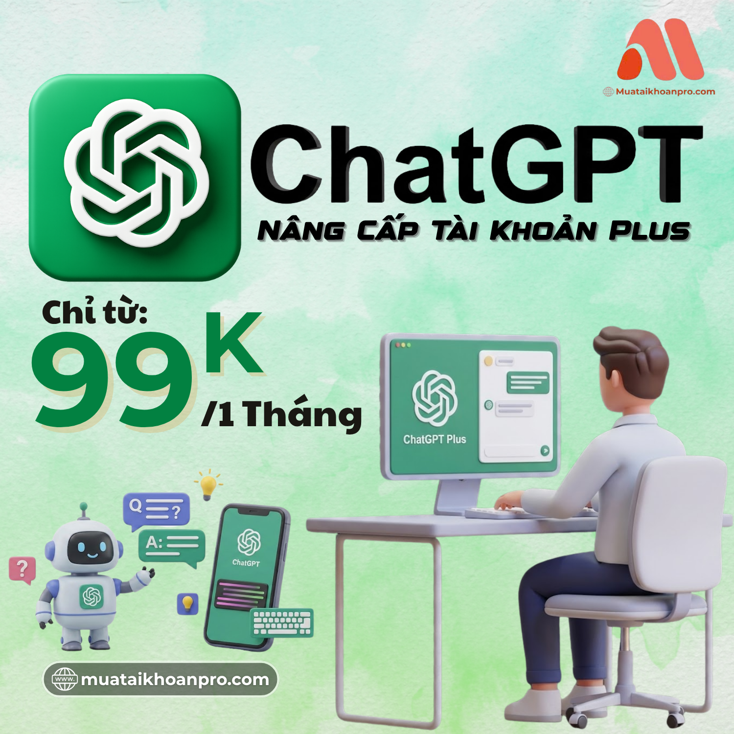 Tài Khoản Chat GPT Với Giá Rẻ Chỉ Từ 99K