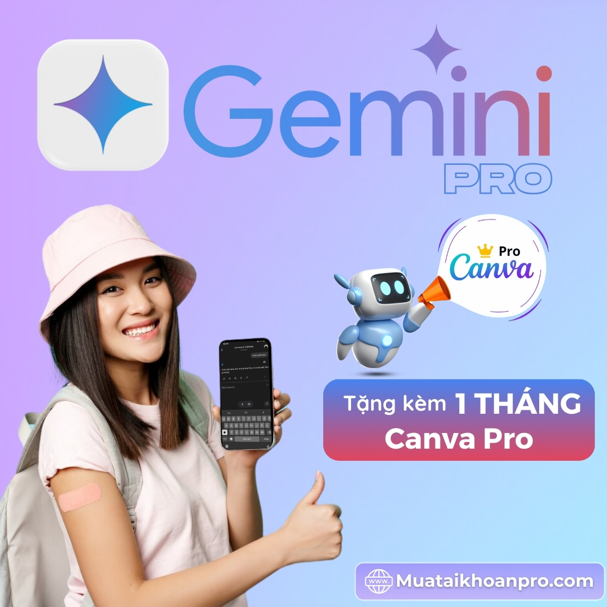 Gemini Advanced nâng cấp chính chủ giá rẻ