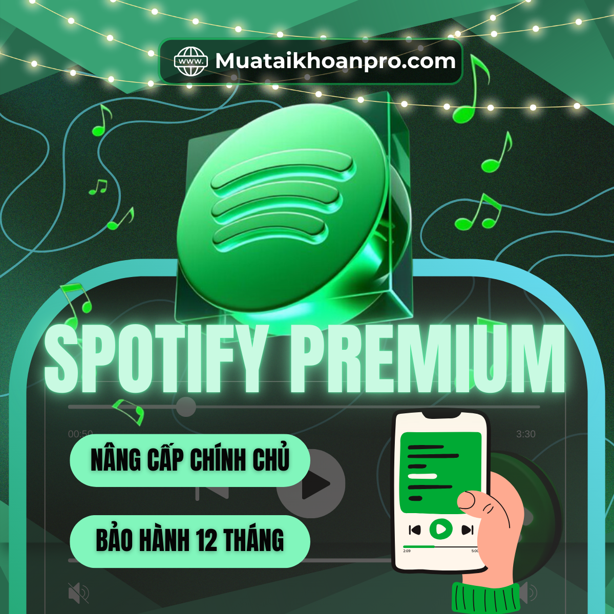 Spotify Premium nâng cấp chính chủ, giá rẻ