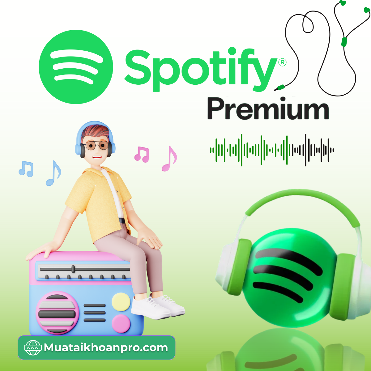 Spotify Premium nâng cấp chính chủ