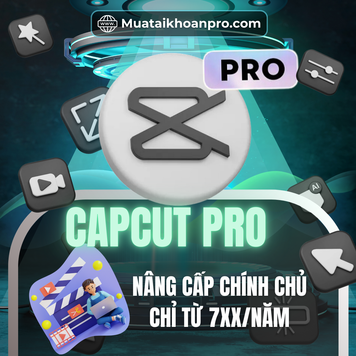 Nâng Cấp Capcut Pro Chính Chủ Giả Rẻ Từ 799k 1 Năm