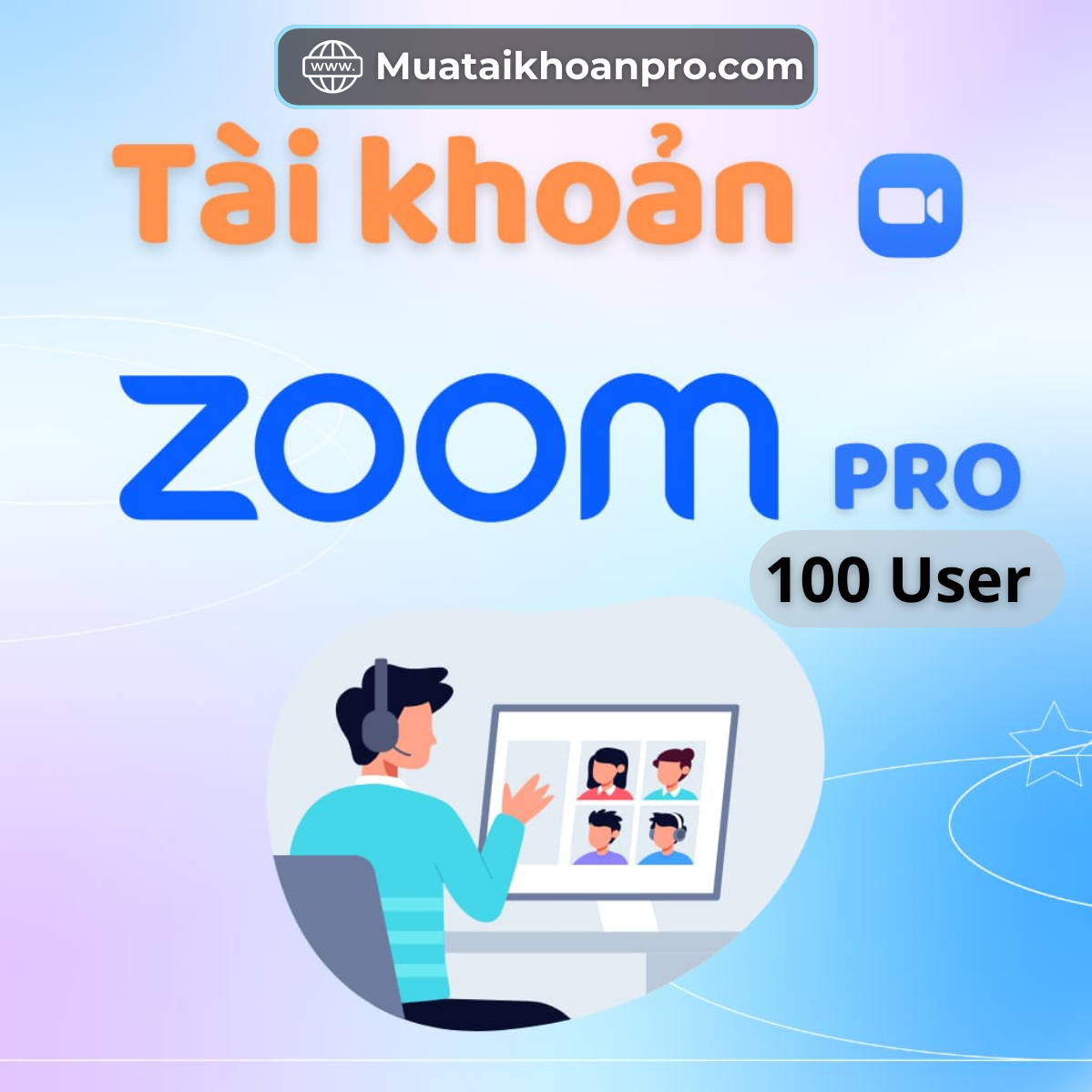 Nâng cấp Tài Khoản Chính Chủ Zoom Pro giá rẻ