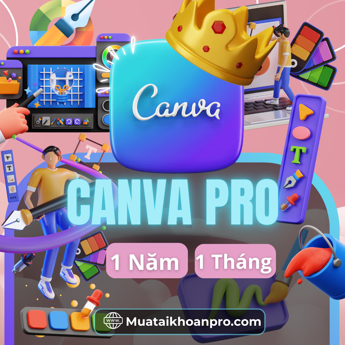 Canva PRO 1 tháng chỉ từ 19k