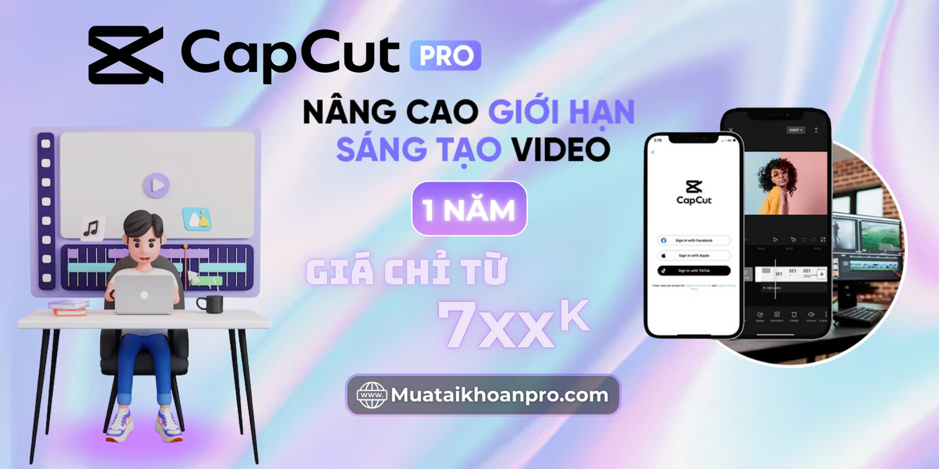 Nâng Cấp Capcut Pro Chính Chủ Giả Rẻ Từ 799k 1 Năm